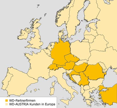 WD AUSTRIA in ganz Europa