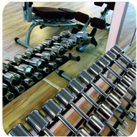 Fitnesscenter feuchte Luft